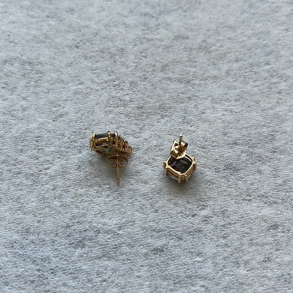 Mystic Fire Topaz earrings - Picture 5 of 5